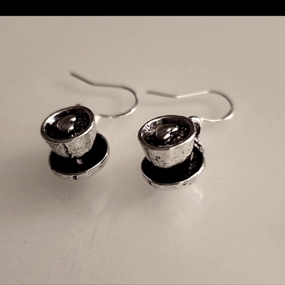 Fashion Jewelry Jewelry - 🌺Coffee Cup Heart Charm Earrings 925S post